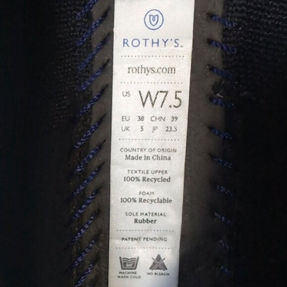 Retired Rothy’s Grey Birdseye Round Toe Flats 7.5 - Picture 8 of 8